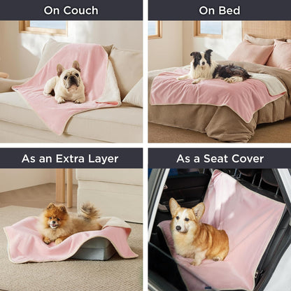 Bedsure Waterproof Dog Blankets for Small Dogs Soft Cat Blanket Warm,25X35