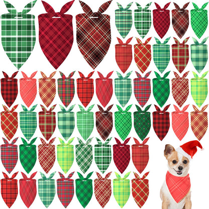 Abbylike 50 Pcs Halloween Dog Bandanas Bulk, Pumpkin Ghost Bat Skull