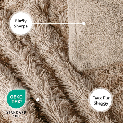 PetAmi Waterproof Dog Blanket for Couch Protector Pet Throw, 40x60 Taupe