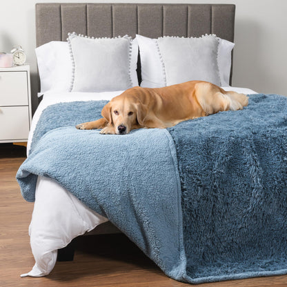 PetAmi Waterproof Dog Blanket for Couch Protector Pet Throw, 40x60 Taupe