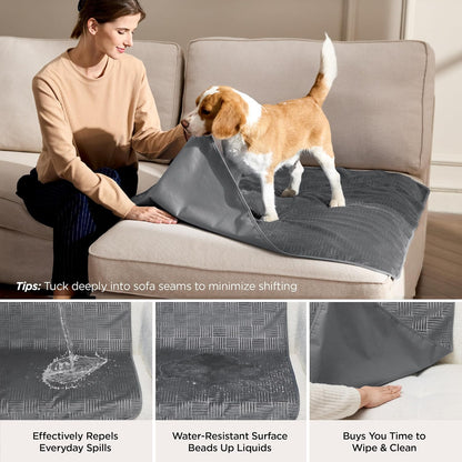 Bedsure Waterproof Couch Cover for Sofa and Dogs Quick Drying, 52x82IN