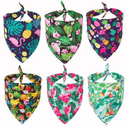 ADOGGYGO 4 Pack Dog Bandana Christmas Pet Scarf Triangle Bibs Kerchief Set Pet Christmas Costume Accessories Decoration for Large and X-Large Dogs (X-Large)