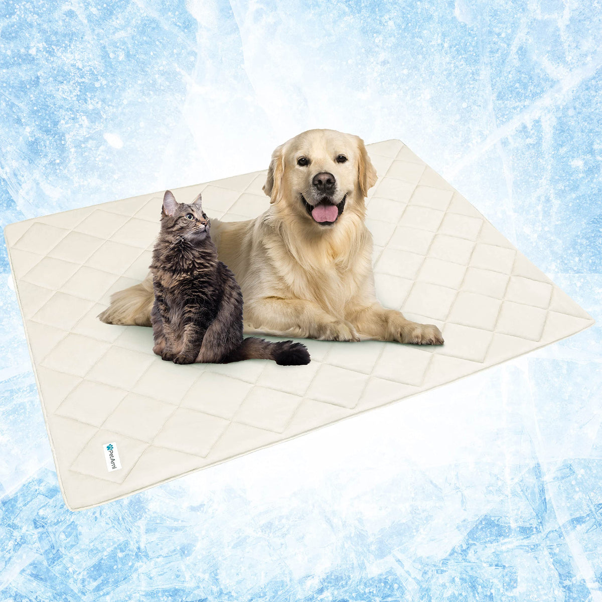 PetAmi Cooling Dog Blanket Lightweight Soft for Large Pet Cat, 40x60 Navy