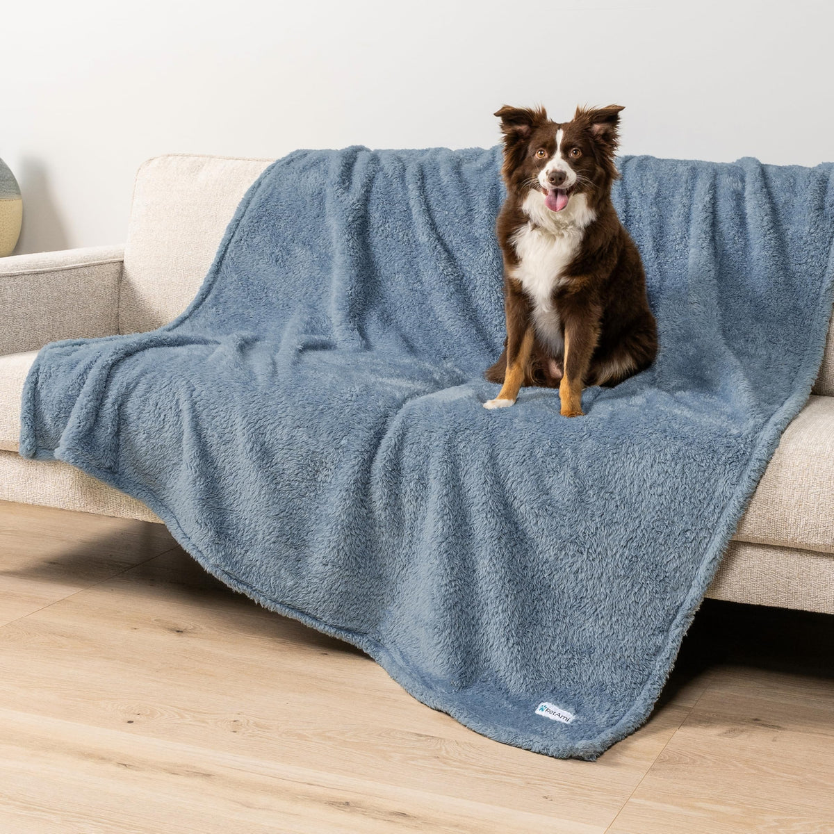 PetAmi Fluffy Sherpa Waterproof Dog Blanket for Small Pet Cat, 24x32 Pink