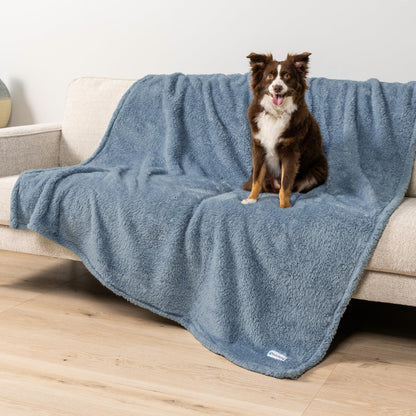 PetAmi Fluffy Sherpa Waterproof Dog Blanket for Small Pet Cat, 24x32 Pink