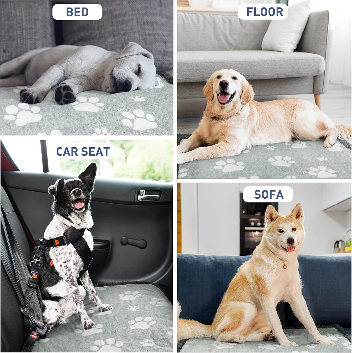 Kritter Planet Waterproof Reversible Pet Blanket for Small Dogs
