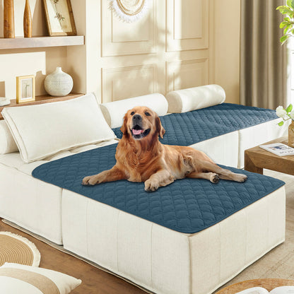 gogobunny Waterproof Pet Blanket for Bed, Washable Couch Cover for Dog Cat