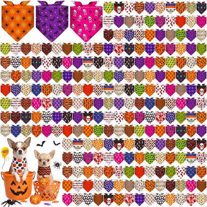 Aliceset 240 Pcs Thanksgiving Fall Leaves Dog Bandanas Bulk
