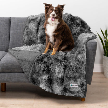 PetAmi Waterproof Dog Blanket for Couch Protector Pet Throw, 40x60 Taupe