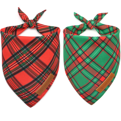 Realeaf Thanksgiving Dog Bandanas 2 Pack,Turkey Pumpkins Fall Stripe Pet Scarf for Boy and Girl, Premium Durable Fabric, Reversible Holiday Bandana for Medium and Large Dogs Pets