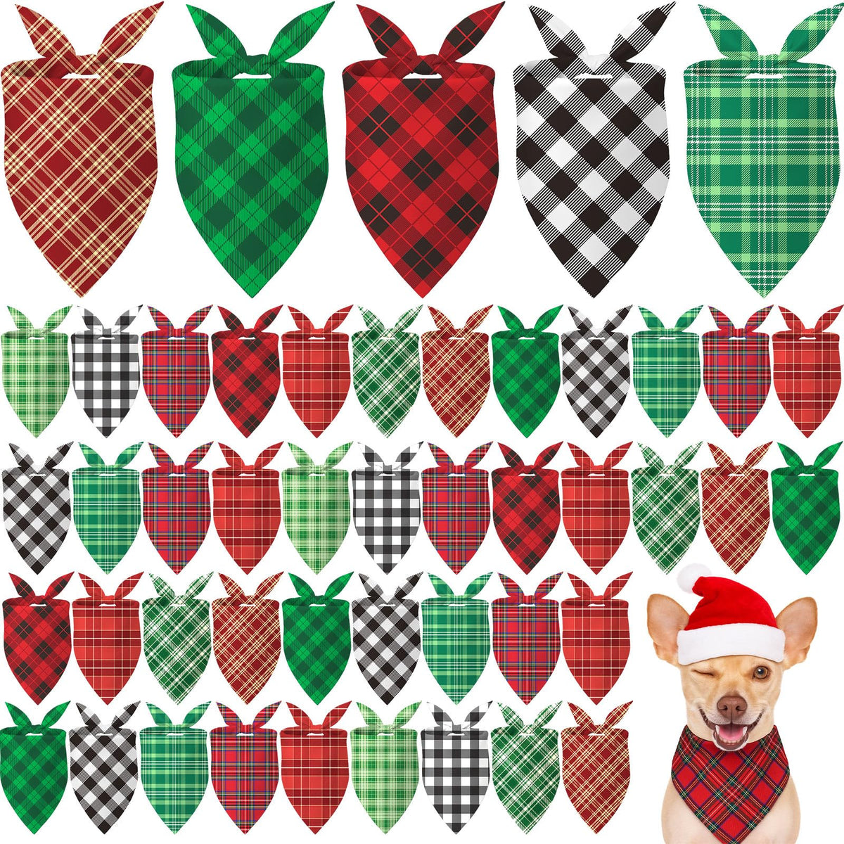Weewooday 50 Pcs Fall Dog Bandanas Bulk for Autumn Pet Soft Bibs Adjustable Squirrel Fox Hedgehog Kerchief Bandana for Small Medium Large Grooming Accessories (Fall Animals, 25.6 x 17.7 x 17.7 Inch)