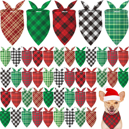 Weewooday 50 Pcs Fall Dog Bandanas Bulk for Autumn Pet Soft Bibs Adjustable Squirrel Fox Hedgehog Kerchief Bandana for Small Medium Large Grooming Accessories (Fall Animals, 25.6 x 17.7 x 17.7 Inch)