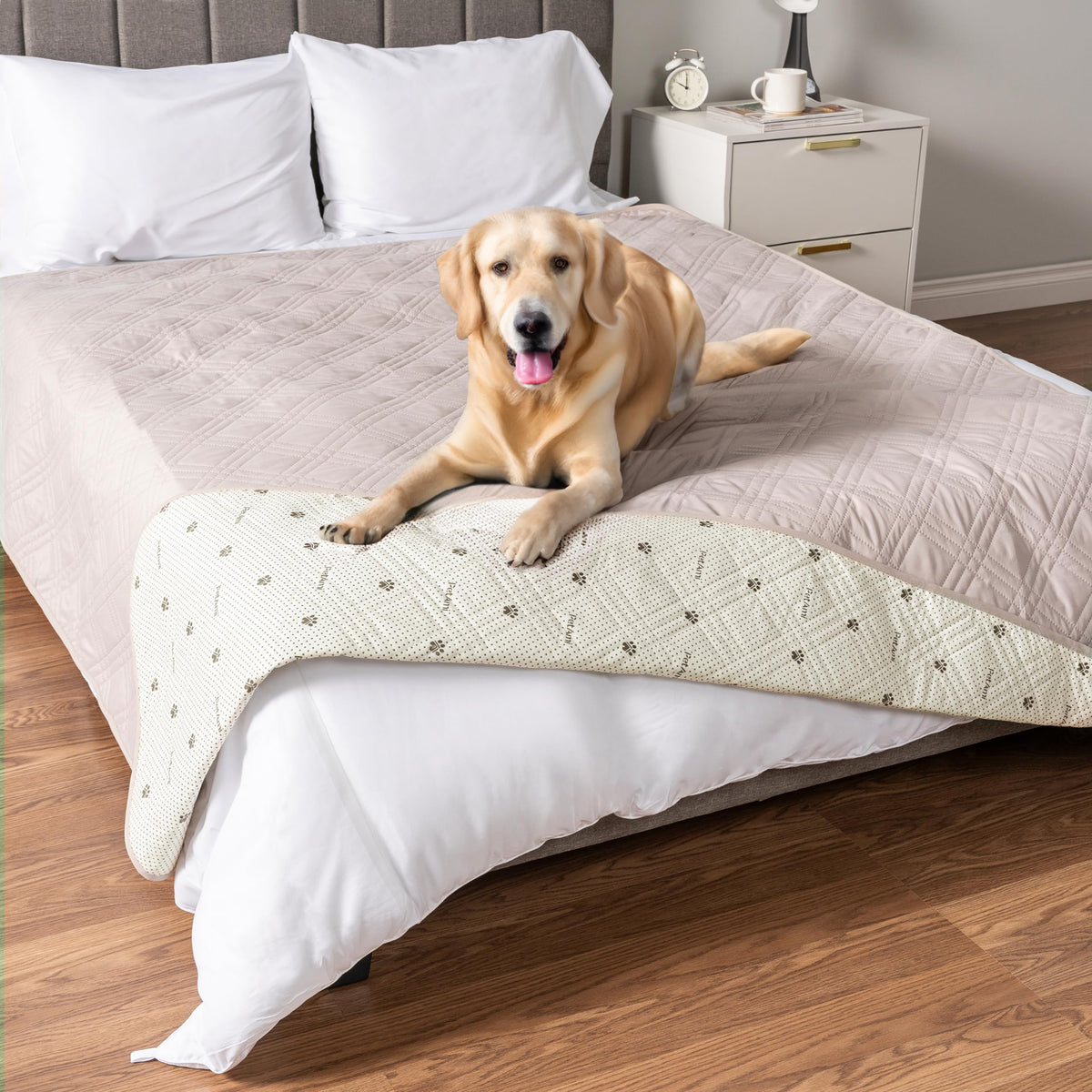 PetAmi Waterproof Couch Cover for Dog Non-Slip Bed Sofa Blanket, 52x82 Gray