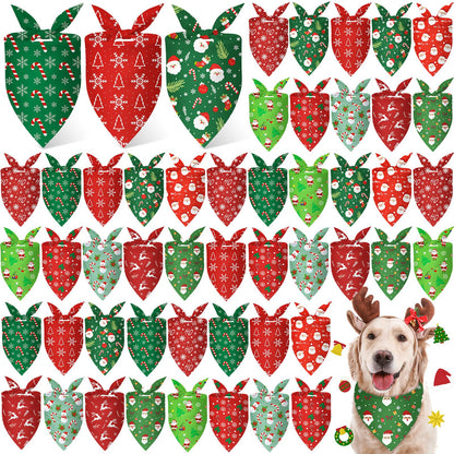 Weewooday 50 Pcs Fall Dog Bandanas Bulk for Autumn Pet Soft Bibs Adjustable Squirrel Fox Hedgehog Kerchief Bandana for Small Medium Large Grooming Accessories (Fall Animals, 25.6 x 17.7 x 17.7 Inch)