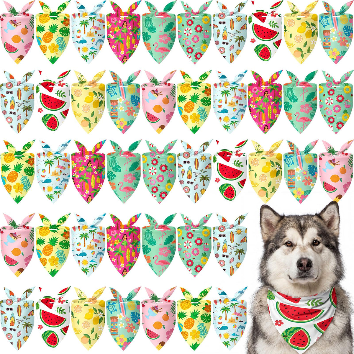 Weewooday 50 Pcs Fall Dog Bandanas Bulk for Autumn Pet Soft Bibs Adjustable Squirrel Fox Hedgehog Kerchief Bandana for Small Medium Large Grooming Accessories (Fall Animals, 25.6 x 17.7 x 17.7 Inch)