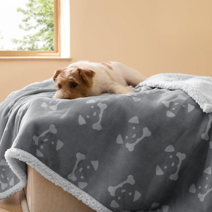 Bedsure Waterproof Dog Blankets for Small Dogs Soft Cat Blanket Warm,25X35