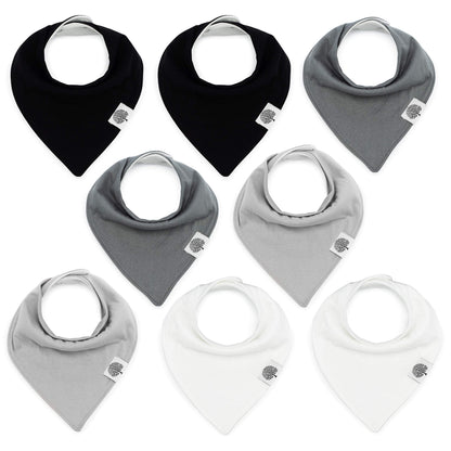 Parker Baby Co. Soft Bandana Drool Bibs for Baby Boys & Girls, 4pk & 8pk