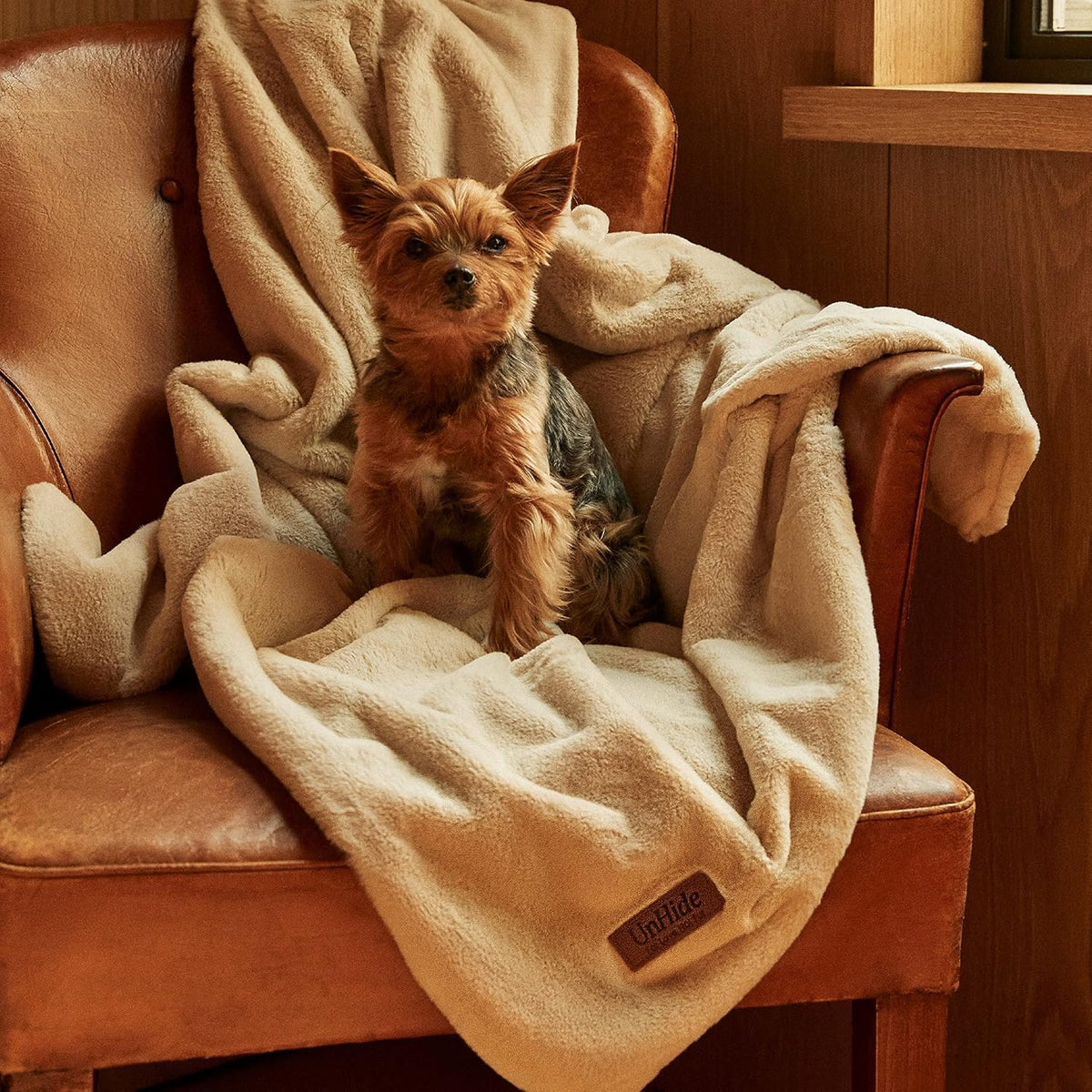UnHide Lil’ Marsh Pet Blanket, Extra Soft Faux Fur, Washable Dog Blanket