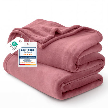 Bedsure GentleSoft Fleece Blanket Twin Size Grey - 300GSM Lightweight Plush Fuzzy Cozy Soft Warm Blanket for Bed, Sofa, Couch, Travel, Camping, 60x80 inches