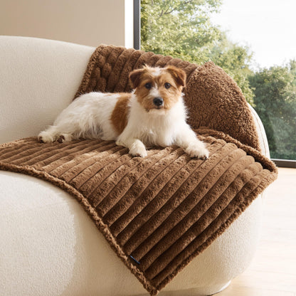 Bedsure ComfyFleece® Waterproof Dog Blankets for Large Dogs,50x60 Cream