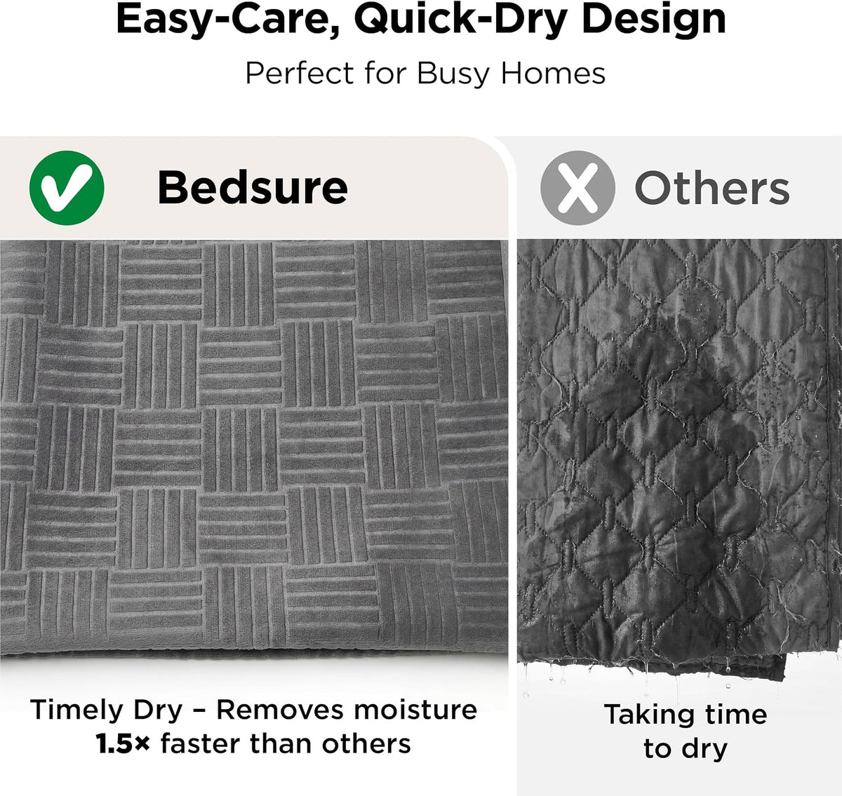 Bedsure Waterproof Couch Cover for Sofa and Dogs Quick Drying, 52x82IN
