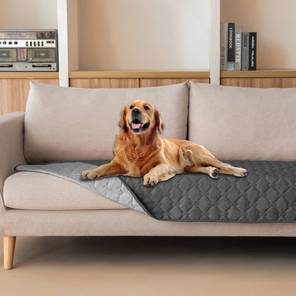 gogobunny Waterproof Pet Blanket for Bed, Washable Couch Cover for Dog Cat