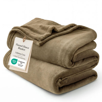 Bedsure GentleSoft Fleece Blanket Twin Size Grey - 300GSM Lightweight Plush Fuzzy Cozy Soft Warm Blanket for Bed, Sofa, Couch, Travel, Camping, 60x80 inches