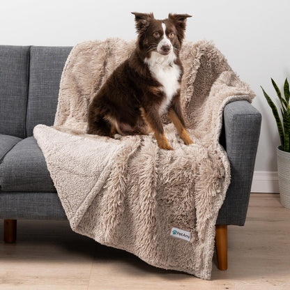 PetAmi Waterproof Dog Blanket for Couch Protector Pet Throw, 40x60 Taupe