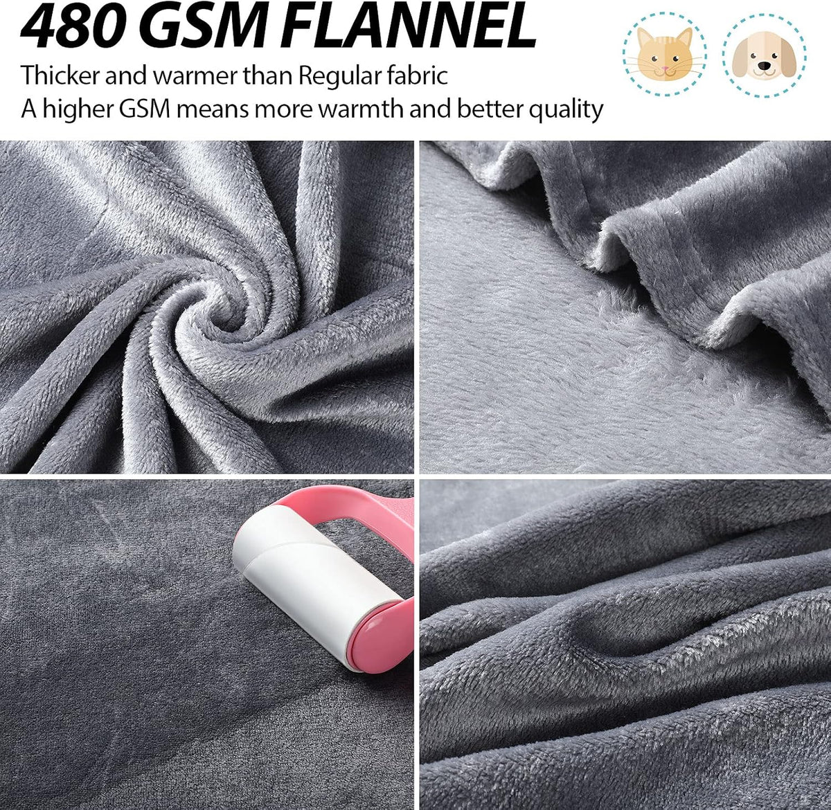 8 Pieces Pet Blanket Soft Fleece Warm Sleep Mat for Dogs Cats Reversible Washable Blanket Fluffy Cute pet Supplies for Small Medium Large Puppy Kitten, 19.7X 27.6 Inches, 8 Colors