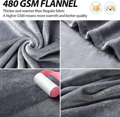 8 Pieces Pet Blanket Soft Fleece Warm Sleep Mat for Dogs Cats Reversible Washable Blanket Fluffy Cute pet Supplies for Small Medium Large Puppy Kitten, 19.7X 27.6 Inches, 8 Colors