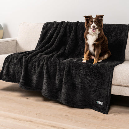 PetAmi Fluffy Sherpa Waterproof Dog Blanket for Small Pet Cat, 24x32 Pink