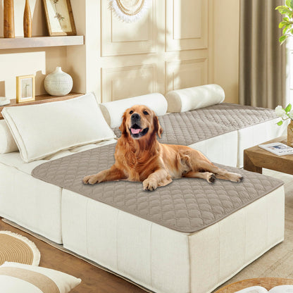 gogobunny Waterproof Pet Blanket for Bed, Washable Couch Cover for Dog Cat