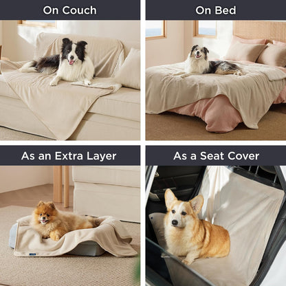 Bedsure Waterproof Dog Blankets for Small Dogs Soft Cat Blanket Warm,25X35
