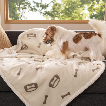 Bedsure Waterproof Dog Blankets for Small Dogs Soft Cat Blanket Warm,25X35