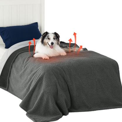 Bedsure Waterproof Dog Blankets for Small Dogs Soft Cat Blanket Warm,25X35