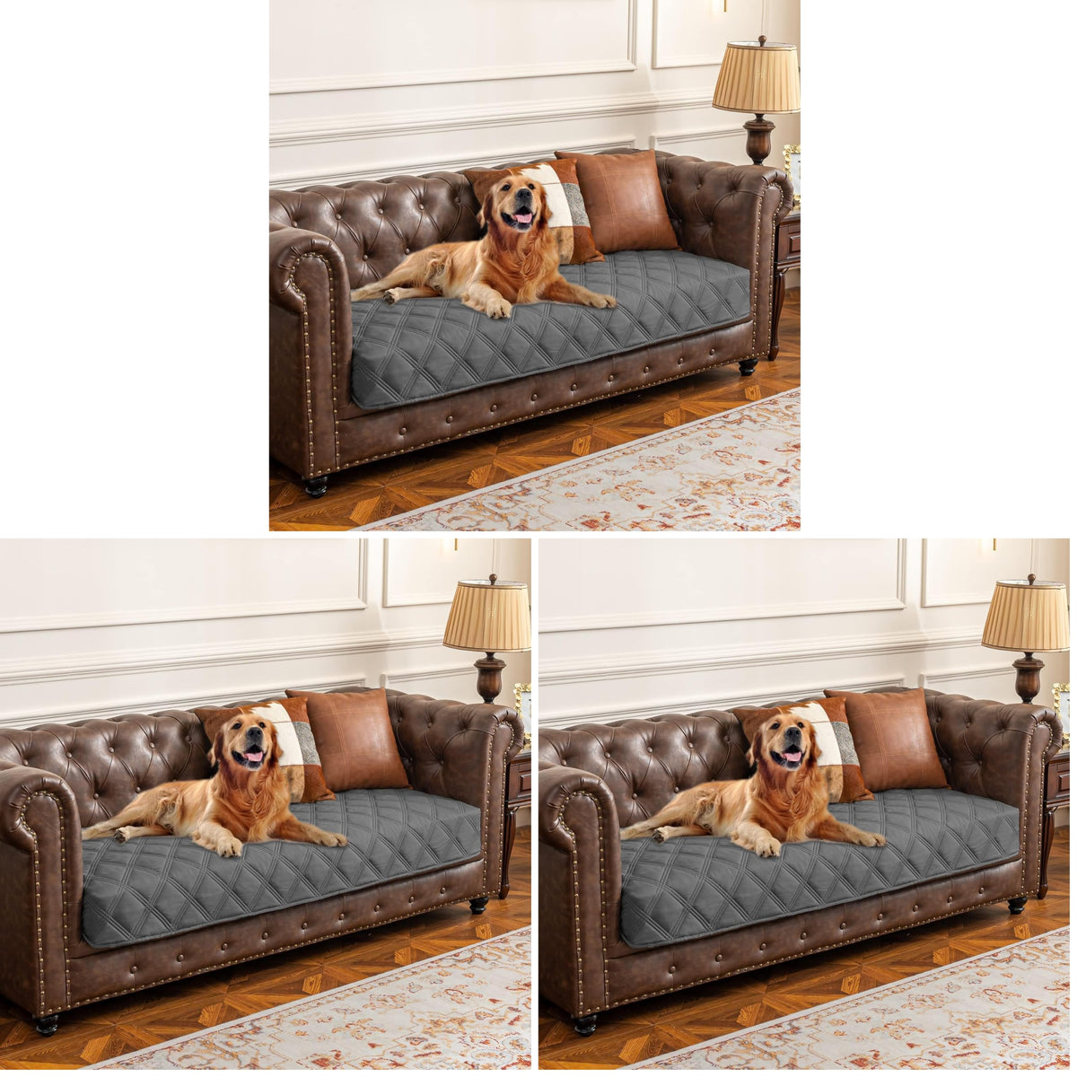 Ameritex Waterproof Dog Bed Cover Pet Blanket with Anti-Slip Back