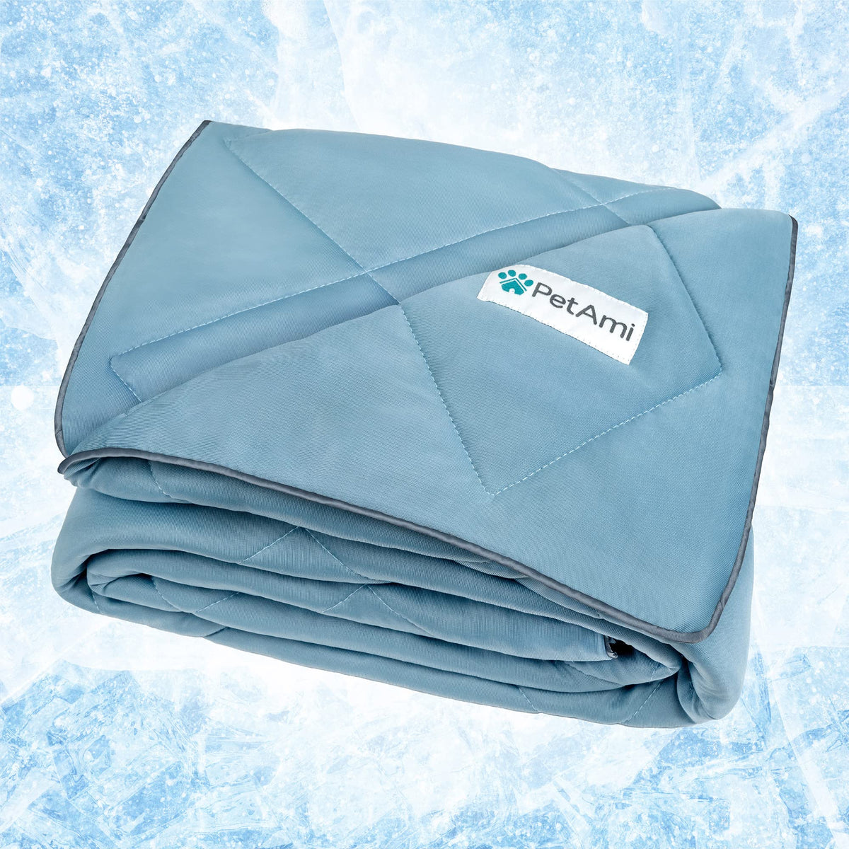 PetAmi Cooling Dog Blanket Lightweight Soft for Large Pet Cat, 40x60 Navy