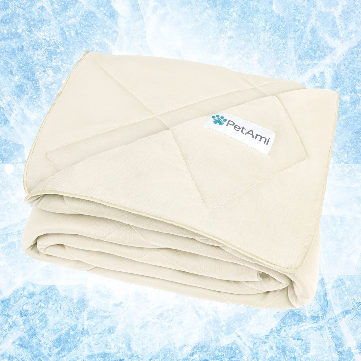 PetAmi Cooling Dog Blanket Lightweight Soft for Large Pet Cat, 40x60 Navy