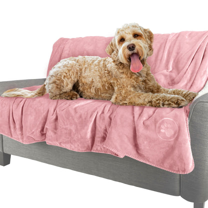PETMAKER Waterproof Reversible Dog Blanket, Gray, 60” x 70”
