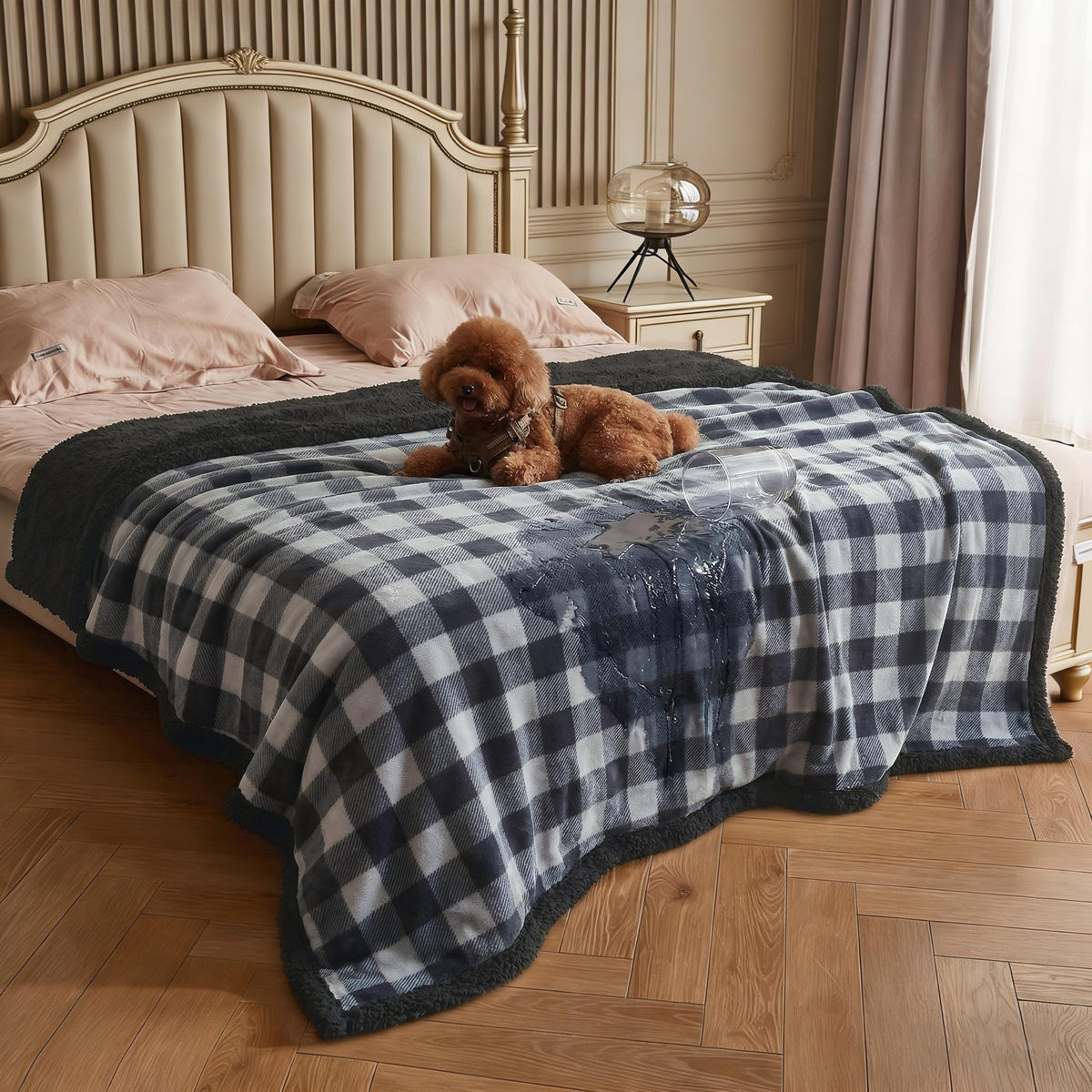 Kritter Planet Waterproof Reversible Pet Blanket for Small Dogs