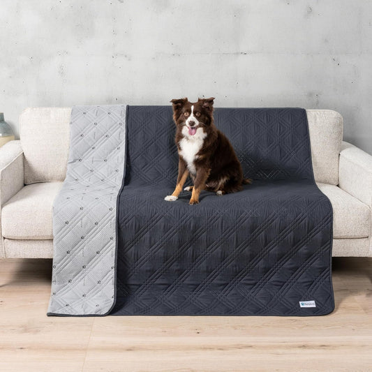 PetAmi Waterproof Couch Cover for Dog Non-Slip Bed Sofa Blanket, 52x82 Gray