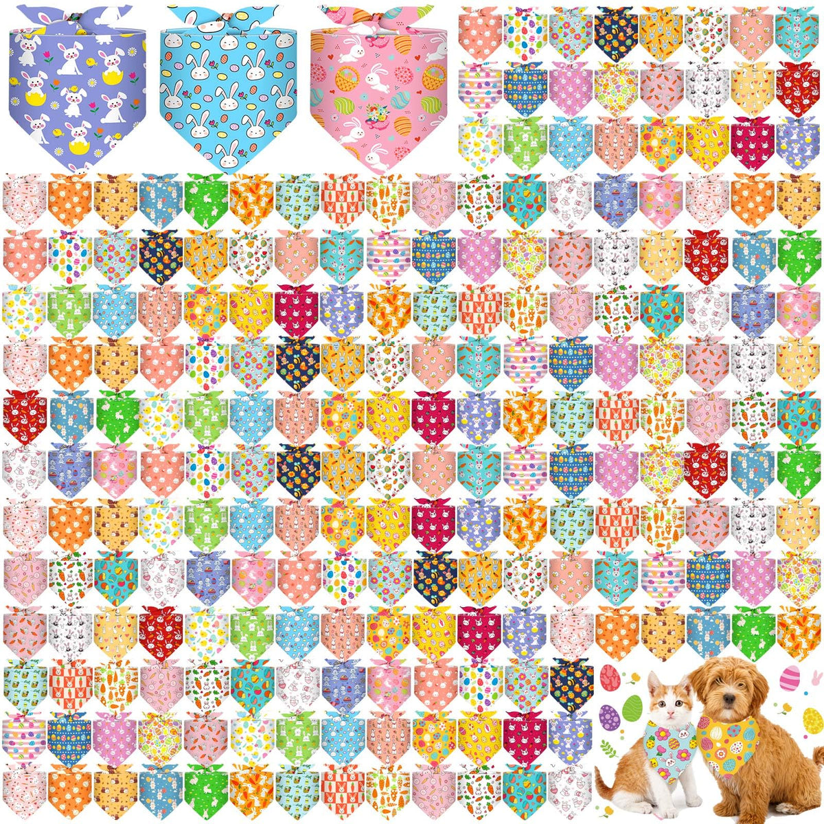 Aliceset 240 Pcs Thanksgiving Fall Leaves Dog Bandanas Bulk
