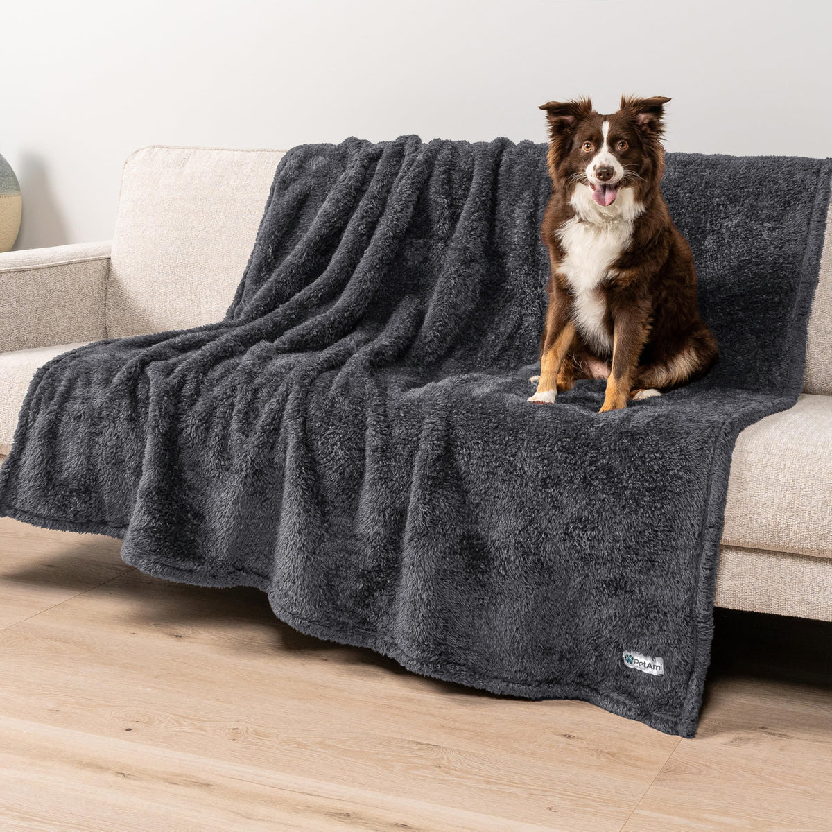 PetAmi Fluffy Sherpa Waterproof Dog Blanket for Small Pet Cat, 24x32 Pink