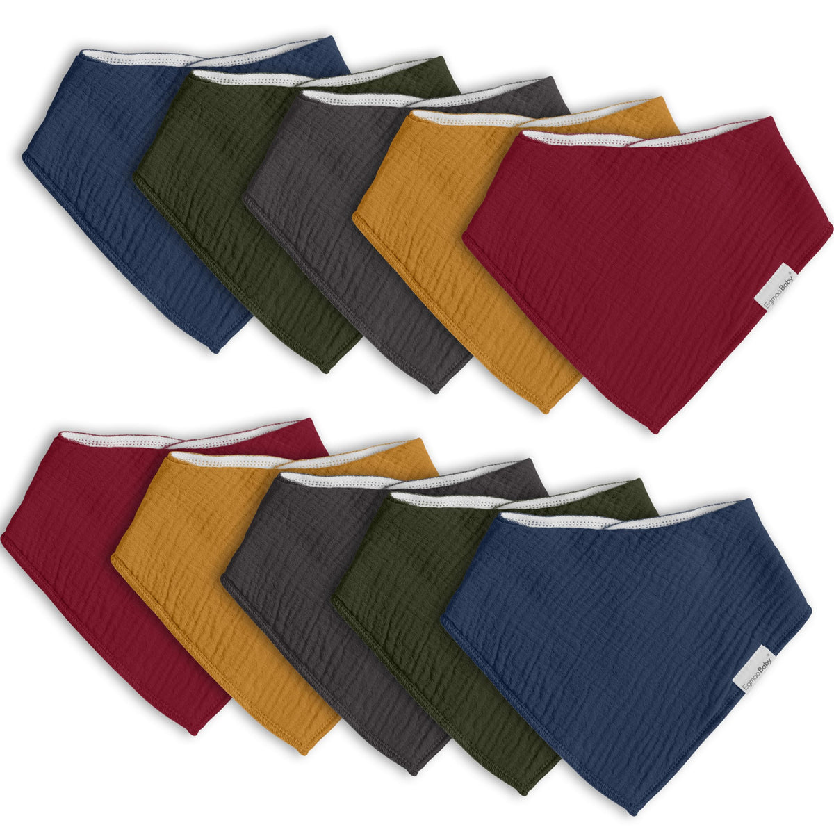 Baby Bandana Drool Bibs for Boys Girls,Super Absorbent Triangle Baby Bibs for Drooling and Teething,100% Cotton Soft for Infant,Newborn 12Pack