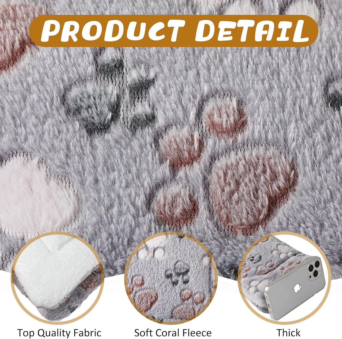 Tuanse 4 Pack Soft Pet Bed Mat Small Dog Crate Fleece