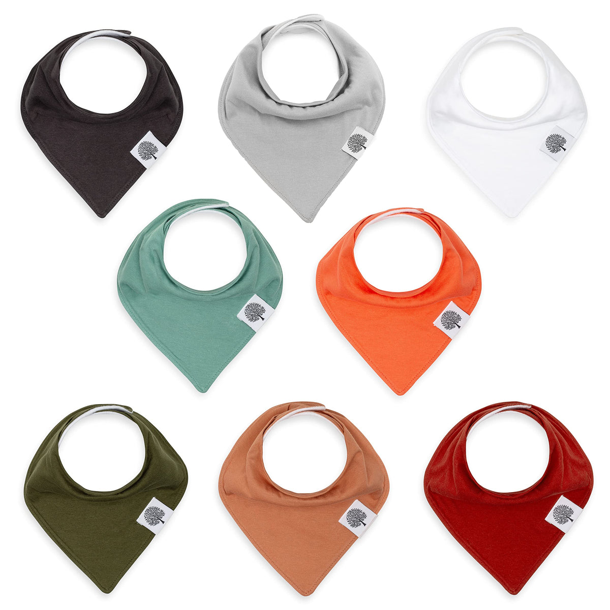 Parker Baby Co. Soft Bandana Drool Bibs for Baby Boys & Girls, 4pk & 8pk