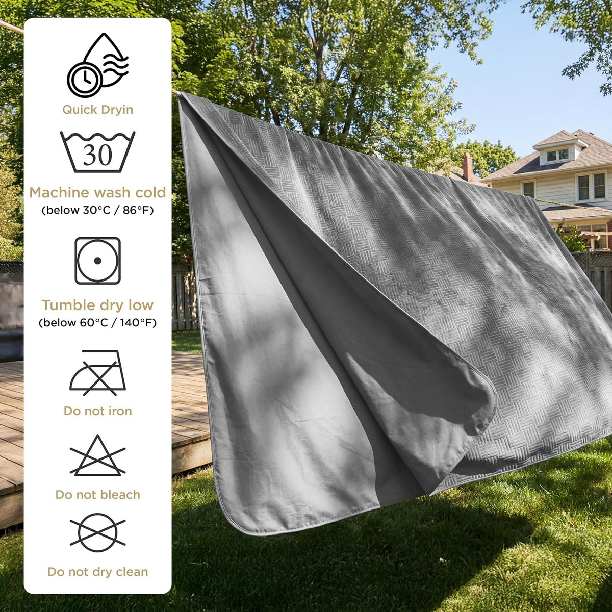 Bedsure Waterproof Couch Cover for Sofa and Dogs Quick Drying, 52x82IN