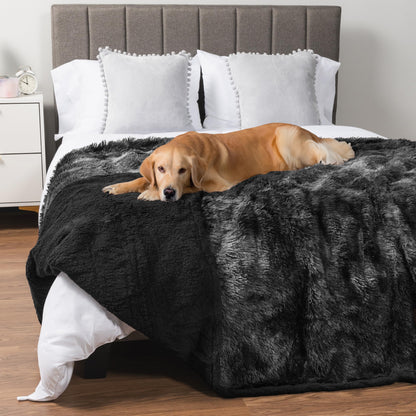 PetAmi Waterproof Dog Blanket for Couch Protector Pet Throw, 40x60 Taupe