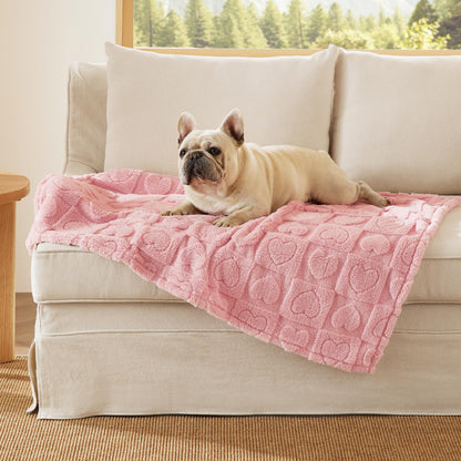 Bedsure Ultra Soft Dog Blankets for Large Dogs 300GSM Fleece, 40x50 Blue