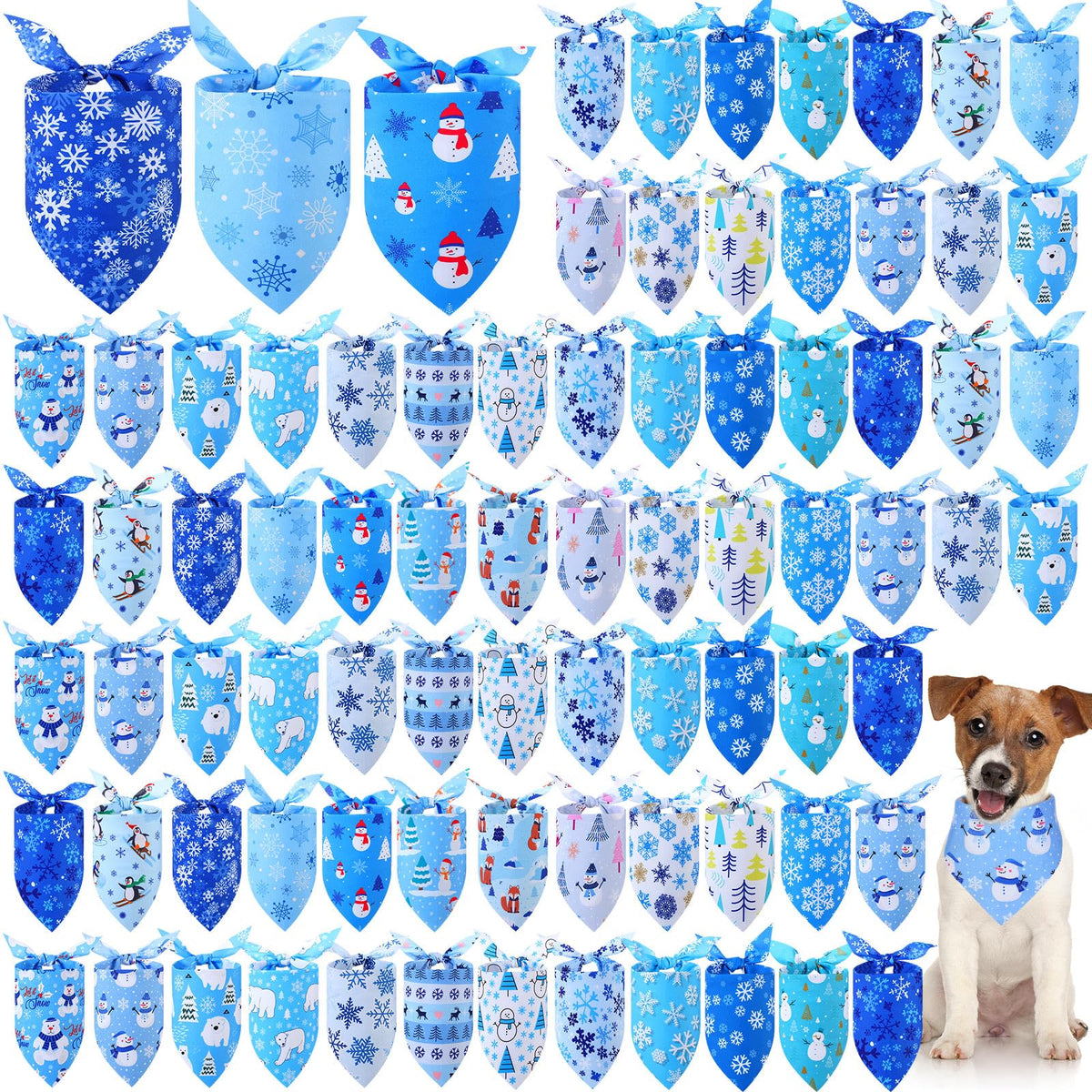 Abbylike 100 Pcs Summer Hawaiian Dog Bandanas Bulk, Tropical Fruits